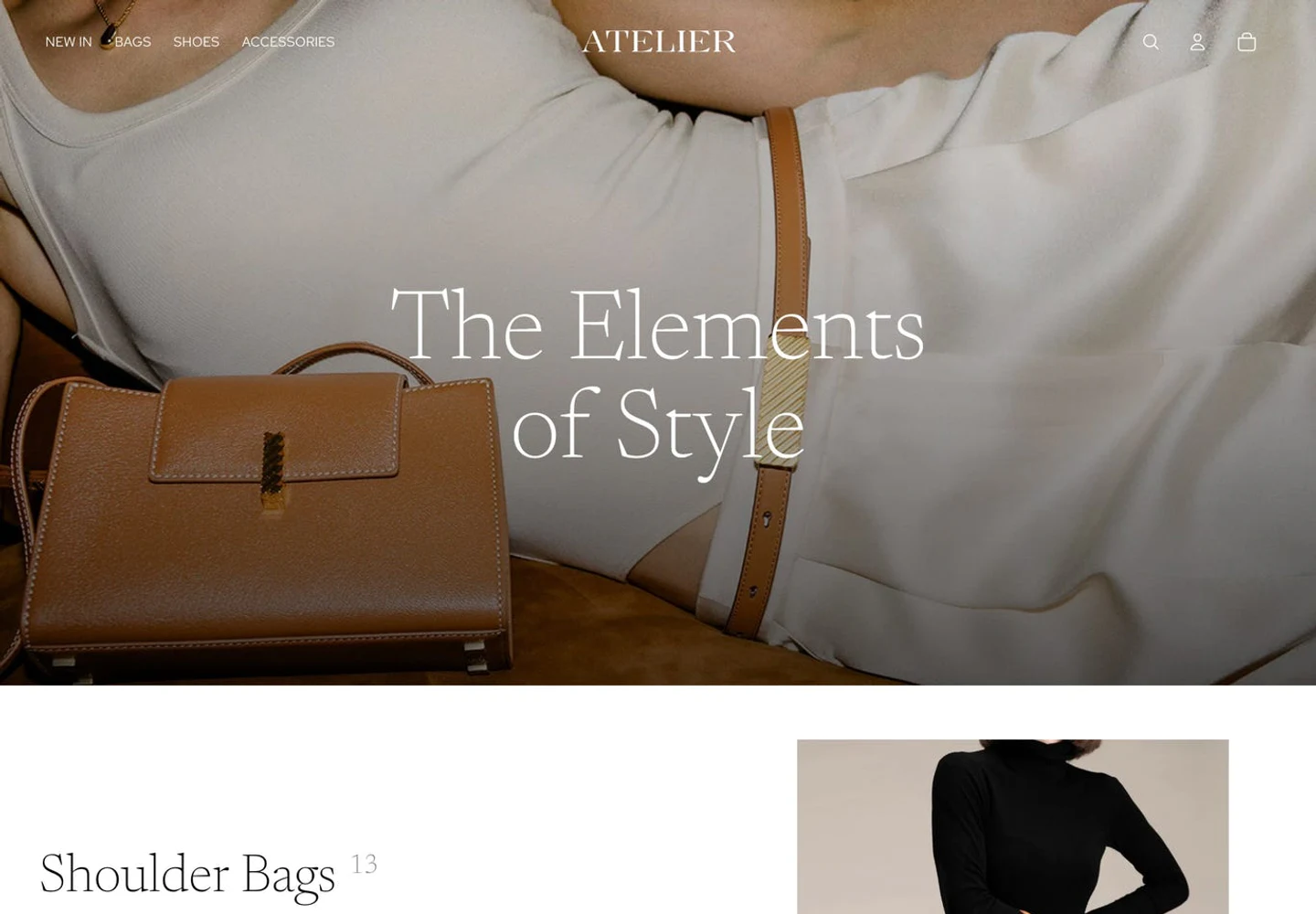 Atelier preview from Shopify Theme Store