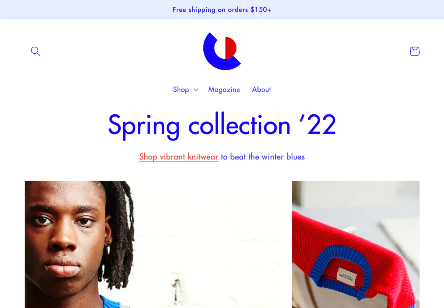 Colorblock preview from Shopify Theme Store