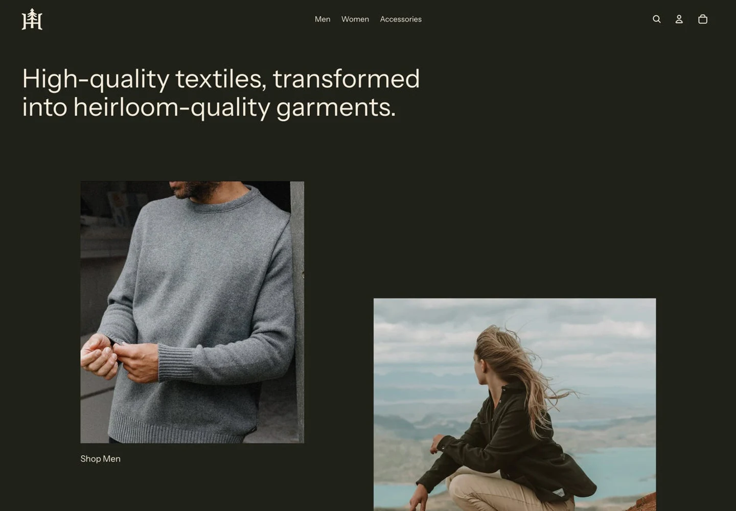 Heritage preview from Shopify Theme Store