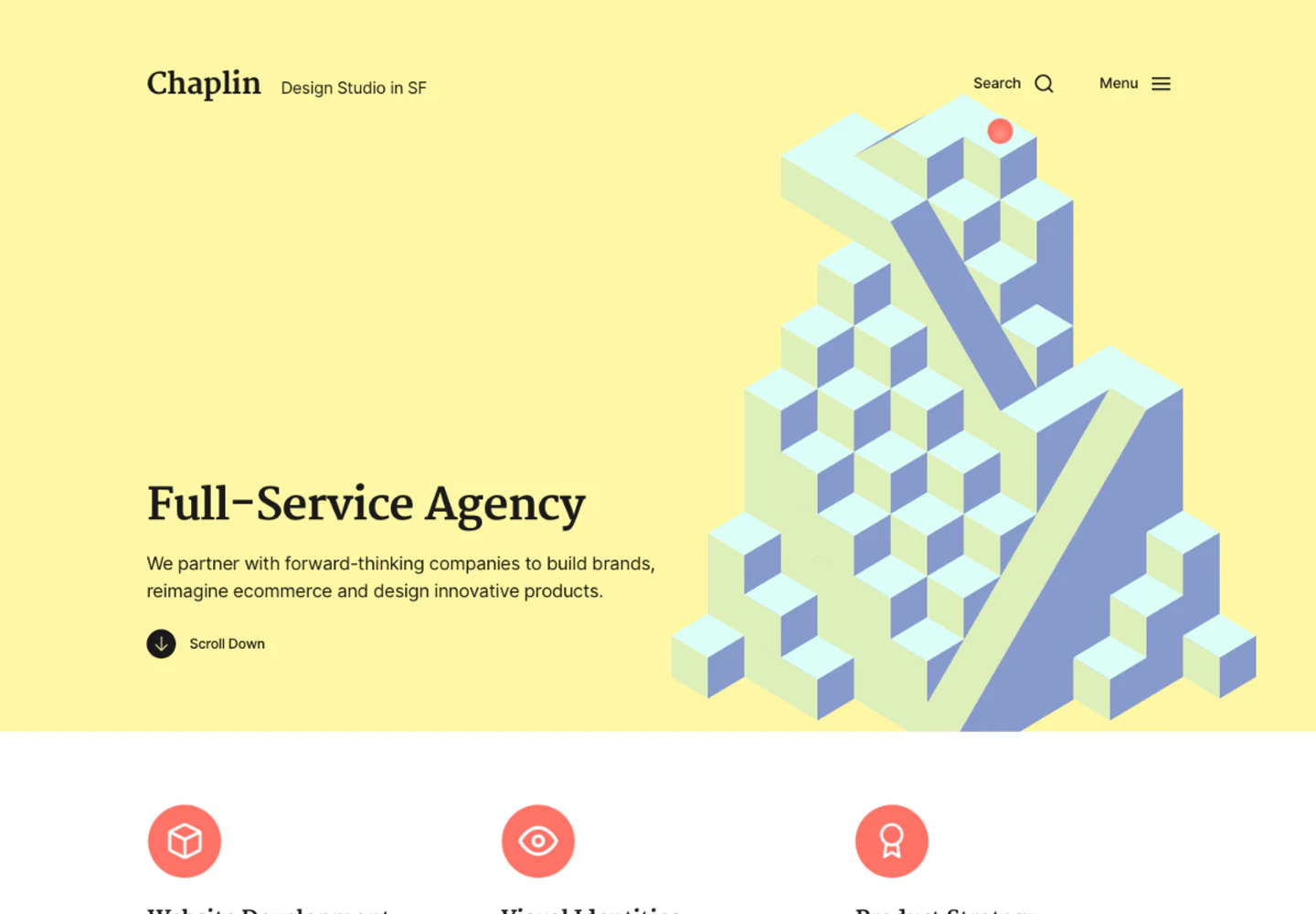 Chaplin preview from WordPress.org Theme Directory
