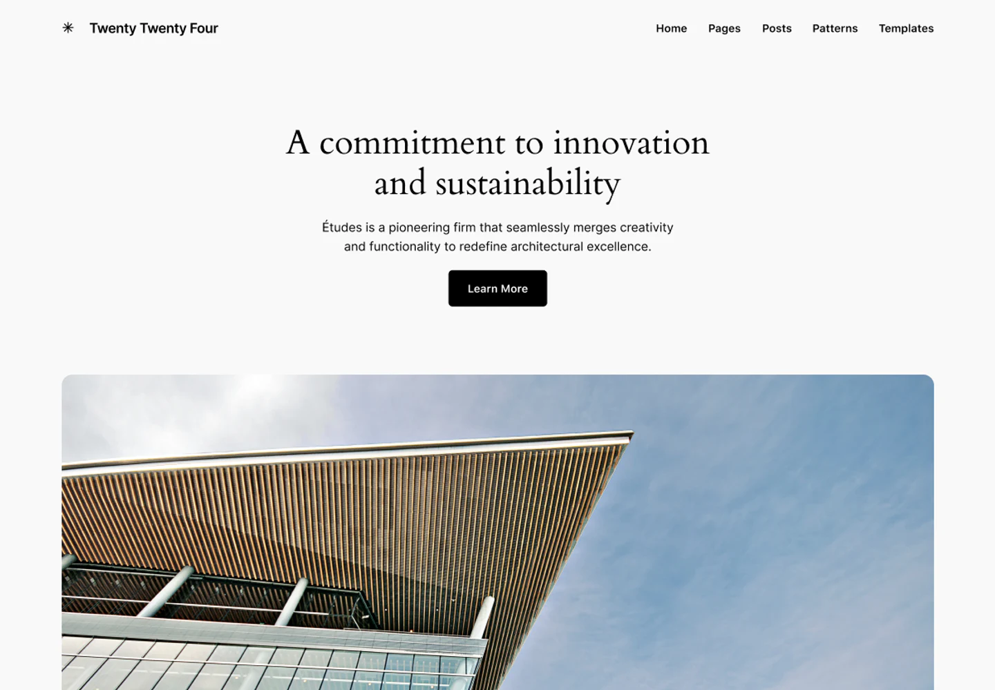 Twenty Twenty-Four preview from WordPress.org Theme Directory